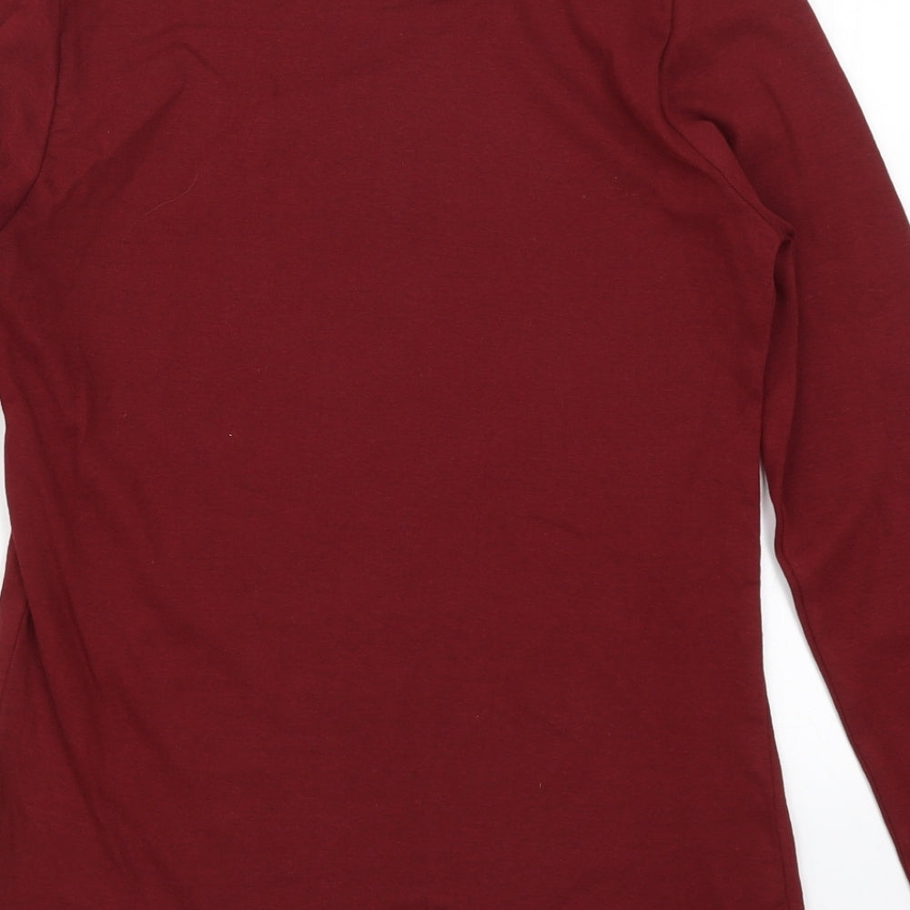 Peacocks Womens Red   Basic T-Shirt Size 14