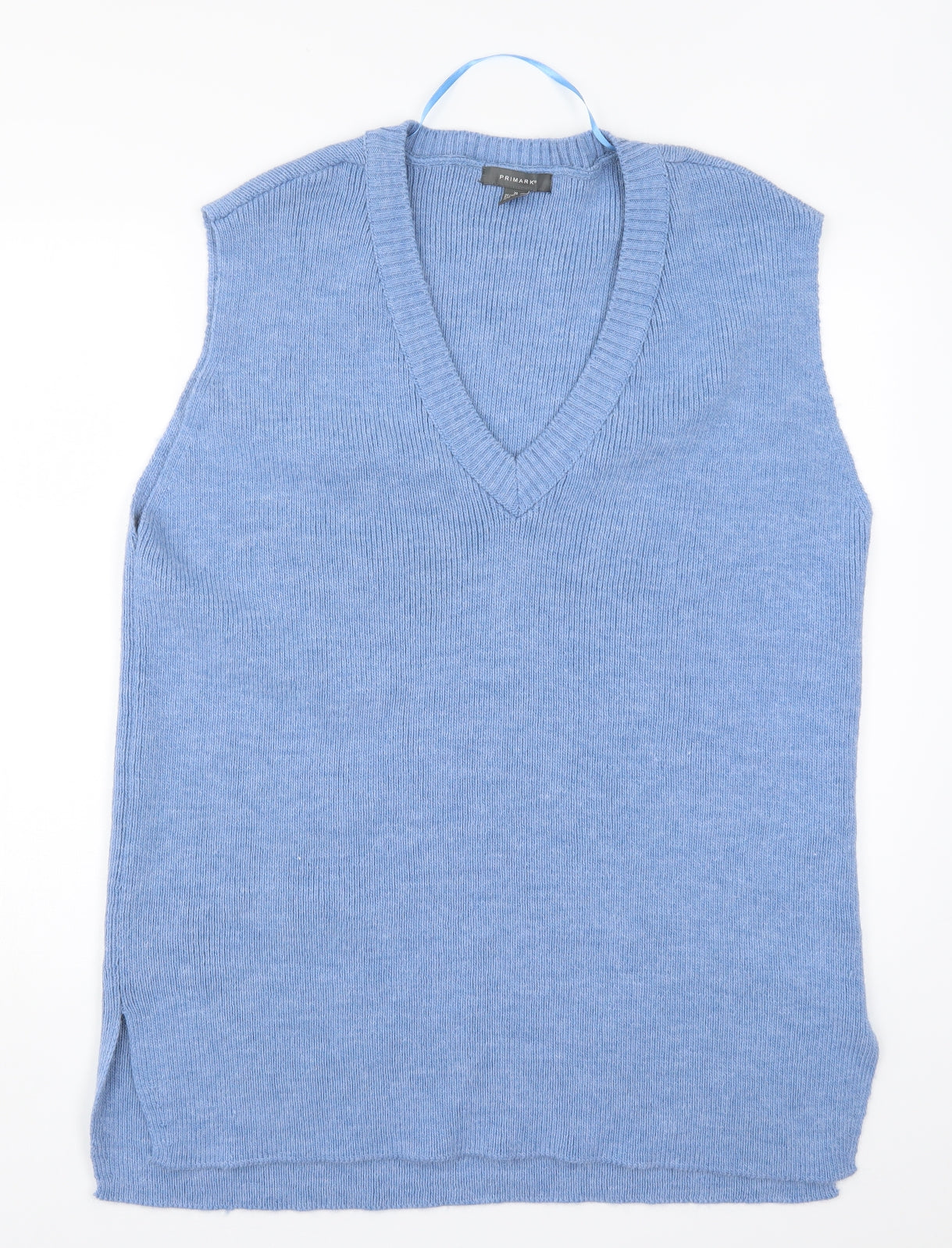 Primark Womens Blue  Knit Vest Jumper Size 18