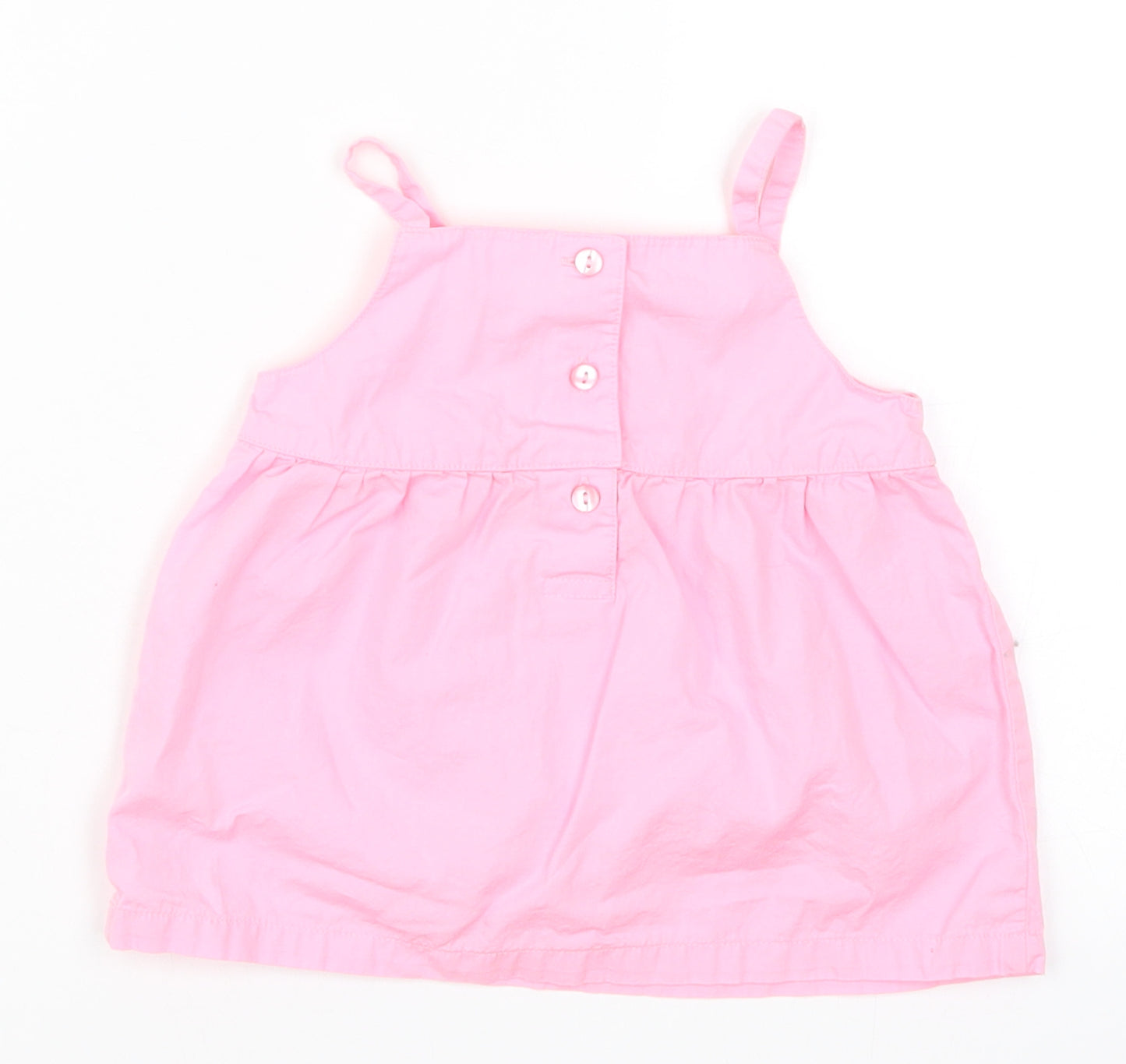 George Girls Pink Floral  Basic Tank Size 9-12 Months