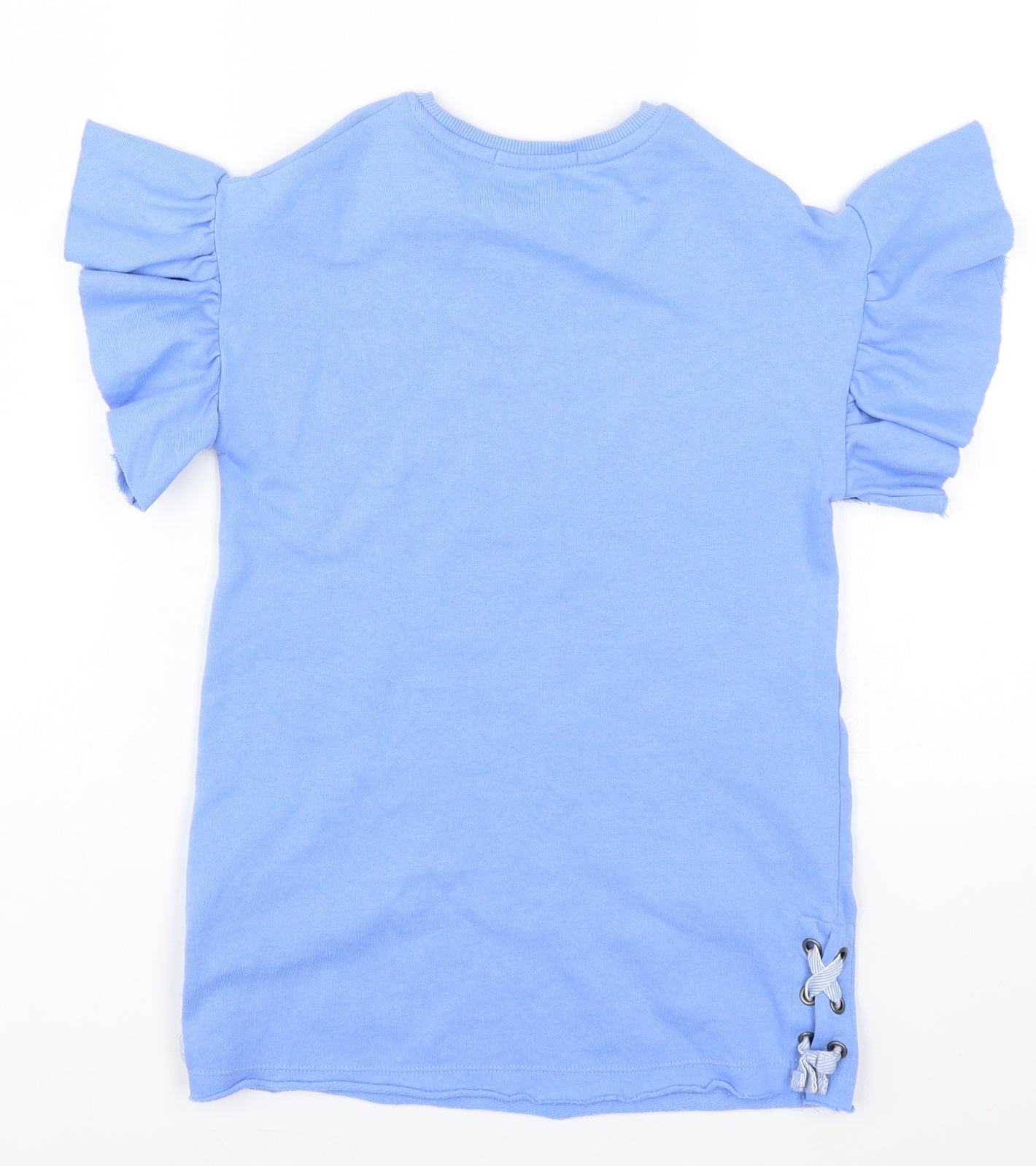 Preworn Girls Blue   Pullover Sweatshirt Size 5-6 Years