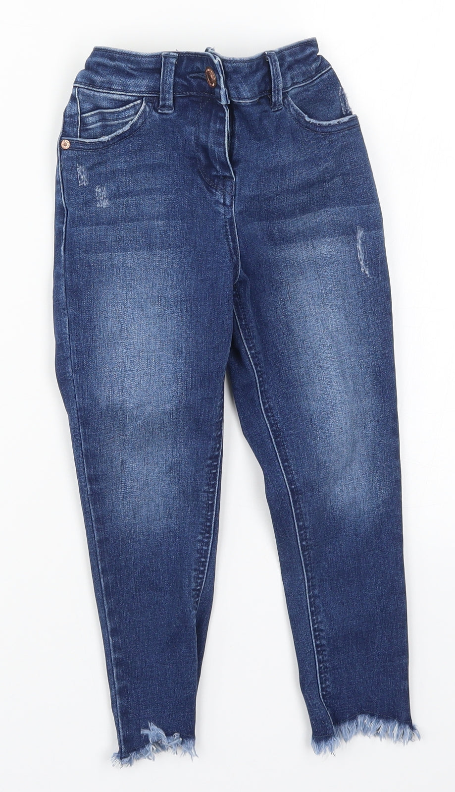 Matalan Girls Blue  Denim Skinny Jeans Size 5 Years