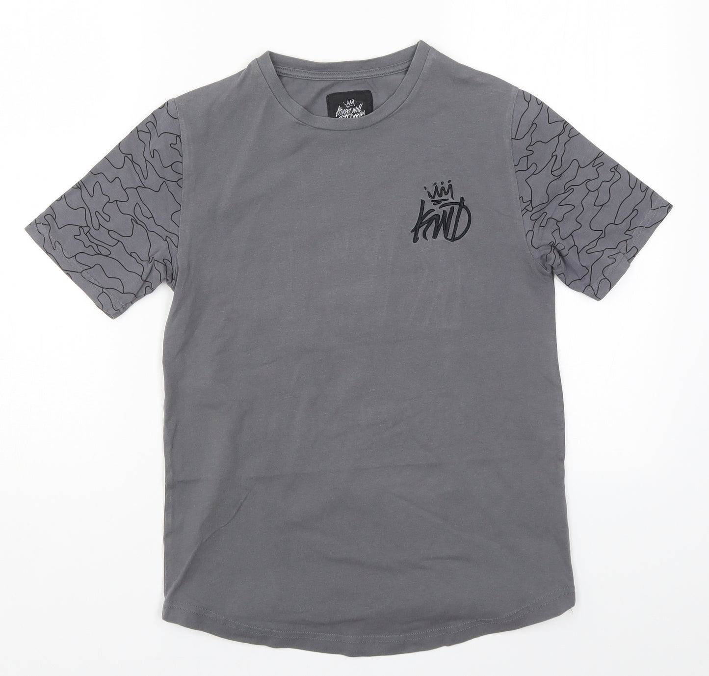 Kings Will Dream Boys Grey   Basic T-Shirt Size 12-13 Years