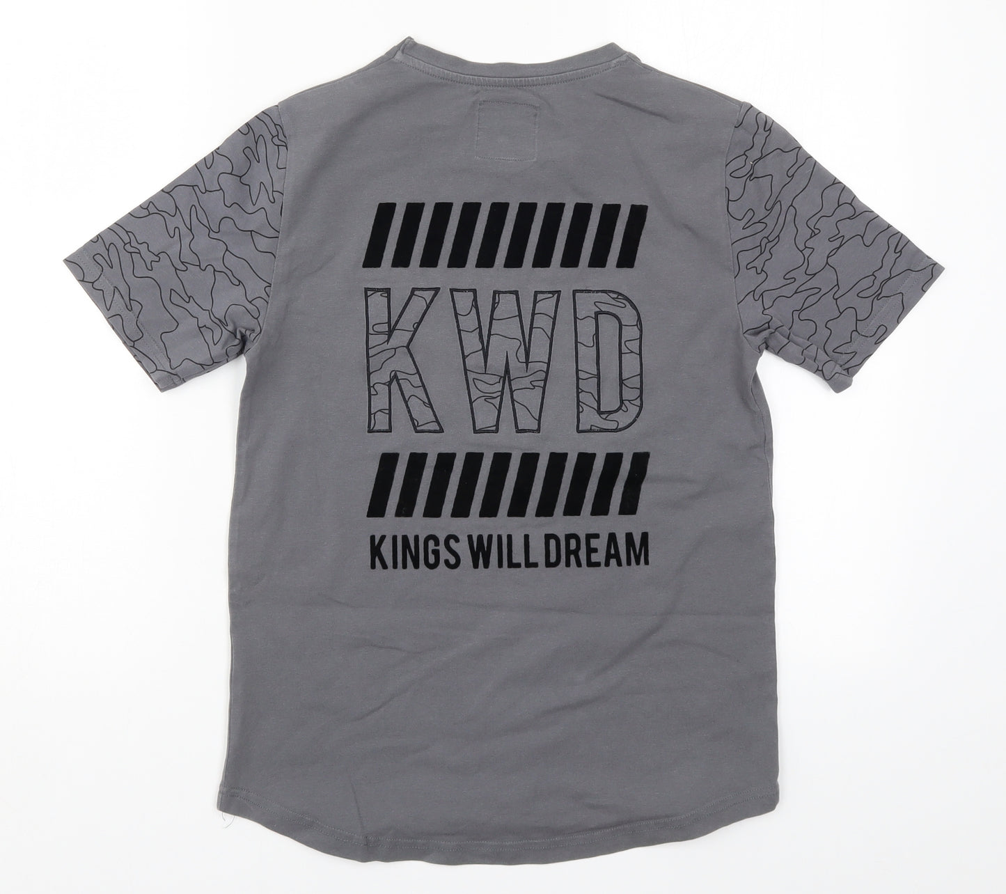 Kings Will Dream Boys Grey   Basic T-Shirt Size 12-13 Years