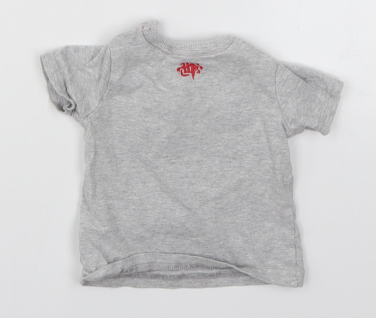 George Boys Grey   Basic T-Shirt Size 0-3 Months  - Waiting for my Letter From Hogwarts