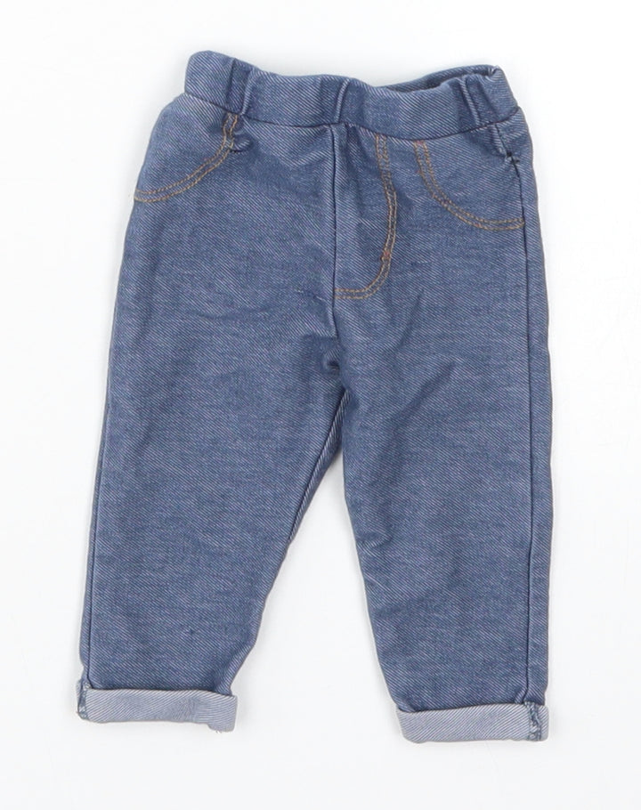 F&F Girls Blue Capri Leggings Size 0-3 Months