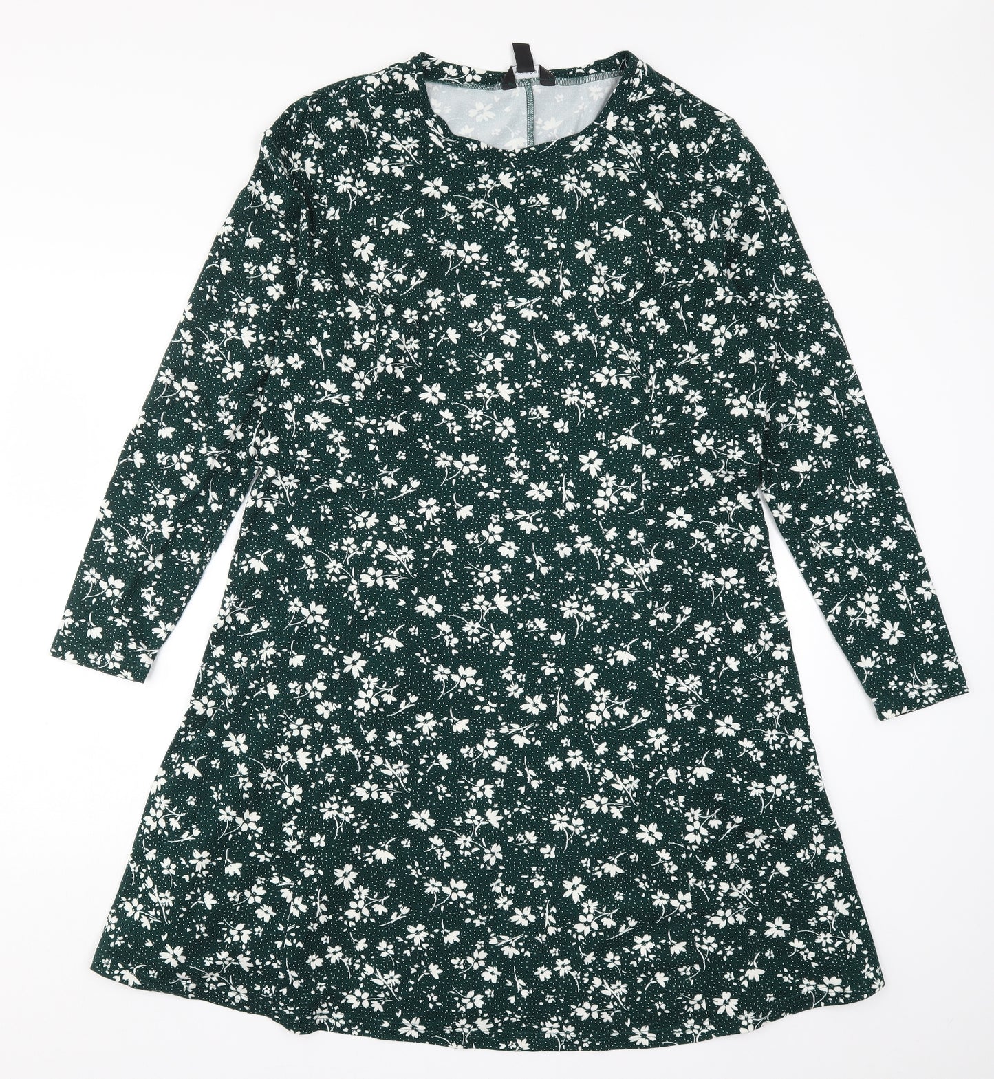 New Look Womens Green Floral  A-Line  Size 18