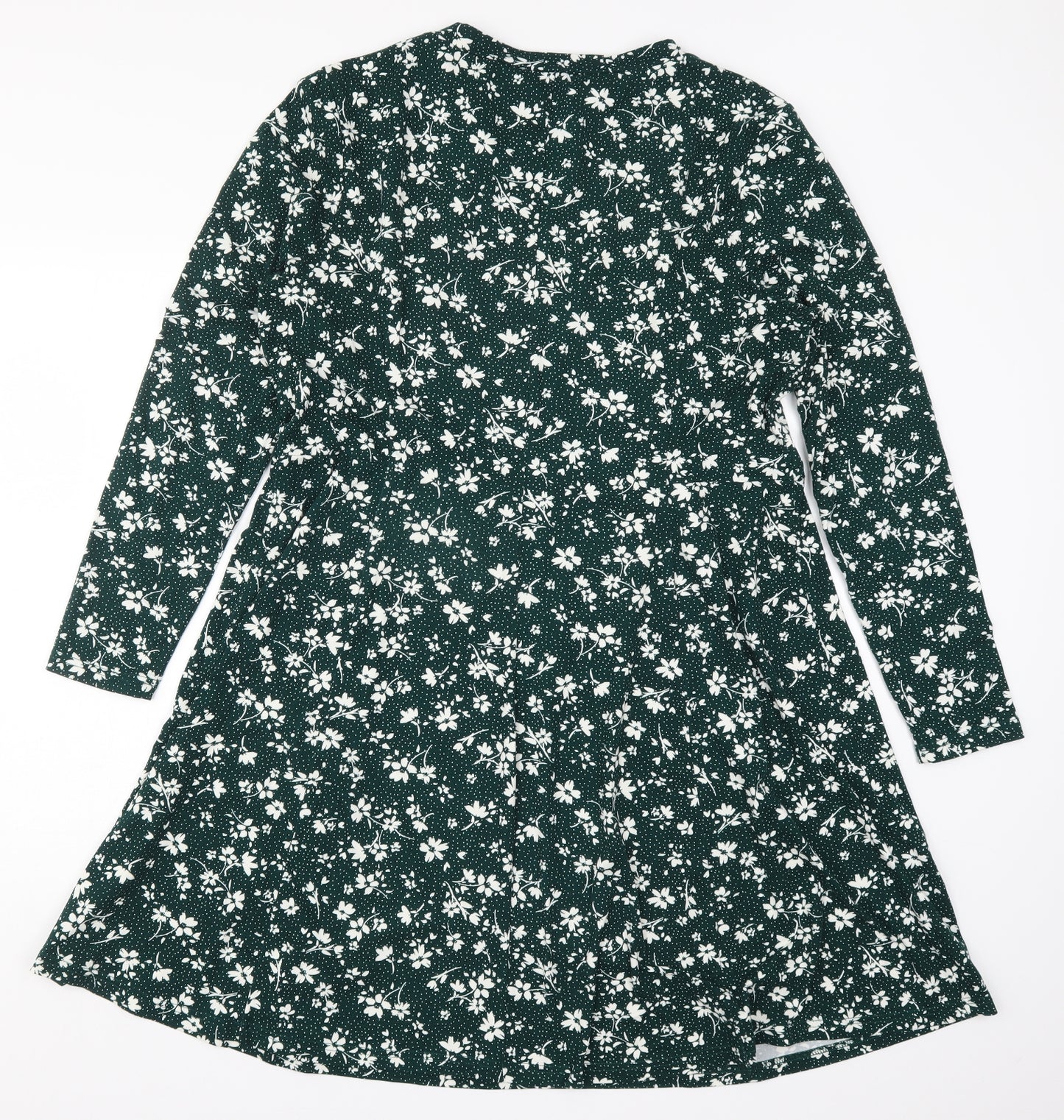 New Look Womens Green Floral  A-Line  Size 18