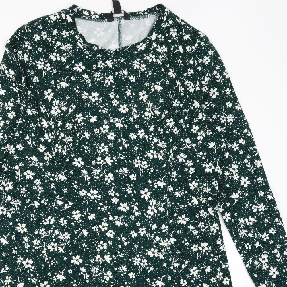 New Look Womens Green Floral  A-Line  Size 18