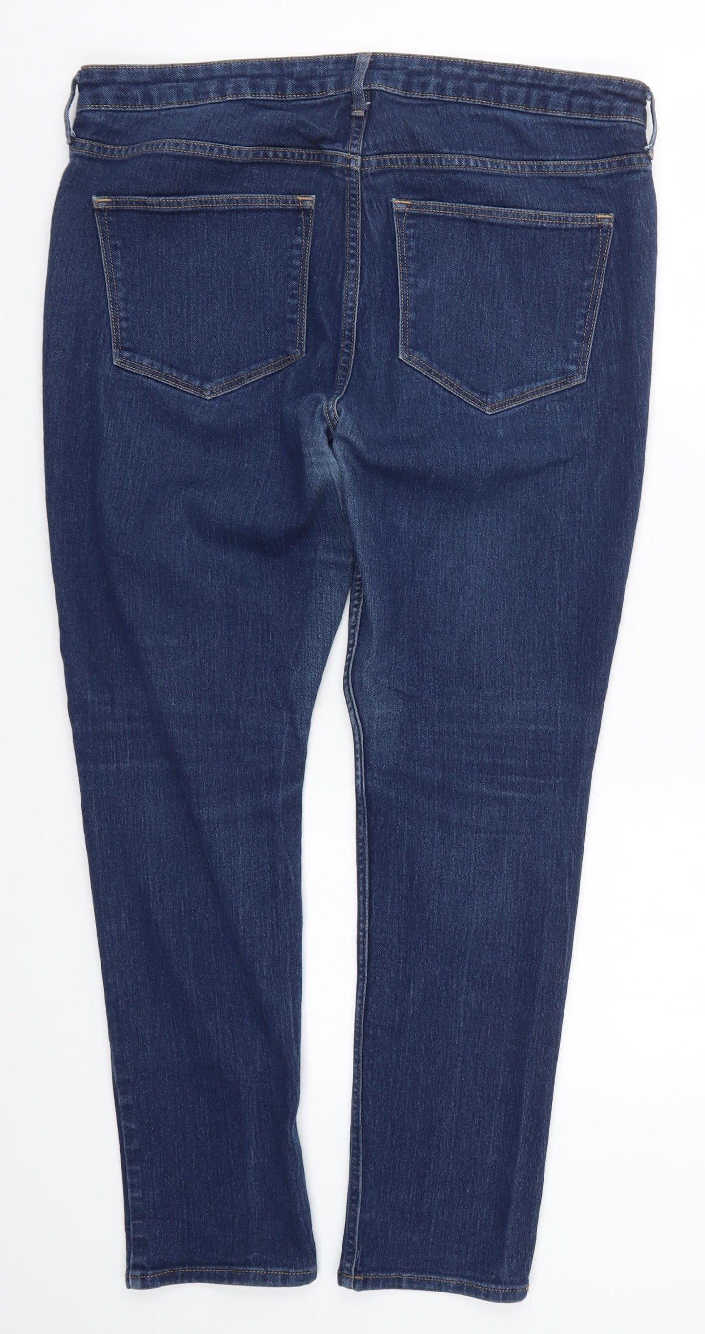H&M Womens Blue  Denim Skinny Jeans Size 34 in L27 in