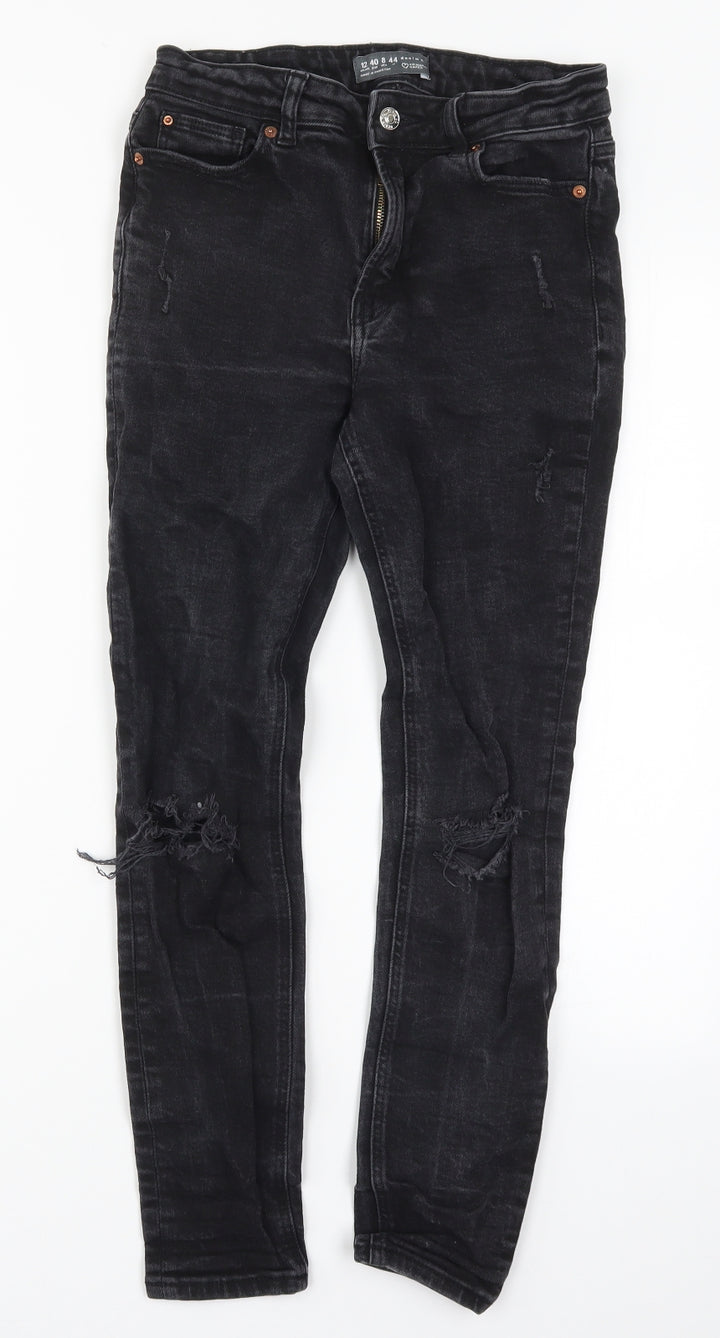 Denim Co Womens Black Denim Skinny Jeans Size 12 L26 in