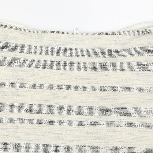Topshop Womens Beige Striped  Mini Skirt Size 8