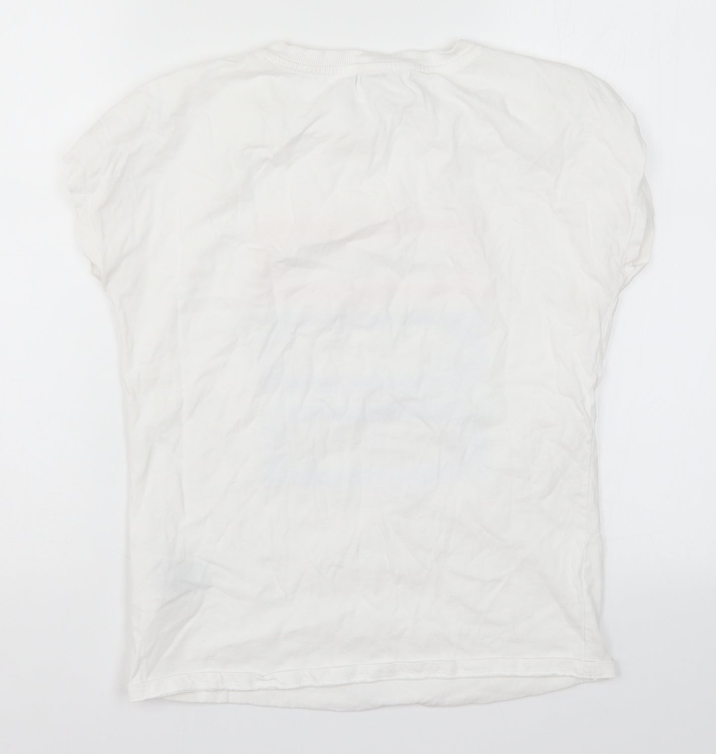 LC Waikiki Womens White   Basic T-Shirt Size S  - Fall in Love with the Process of Becoming the Very Best Version of Yourself
