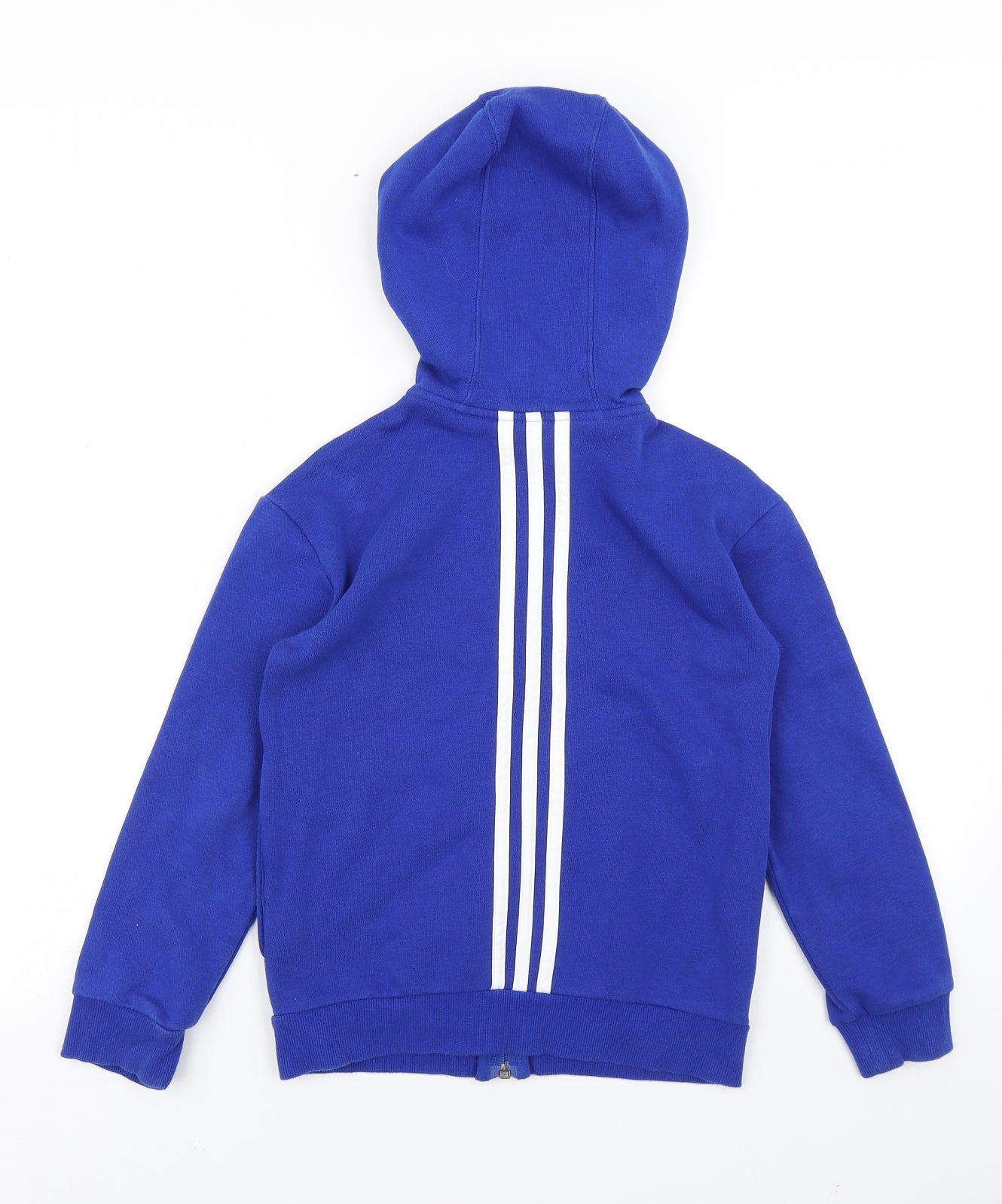 adidas Boys Blue   Full Zip Hoodie Size 7-8 Years