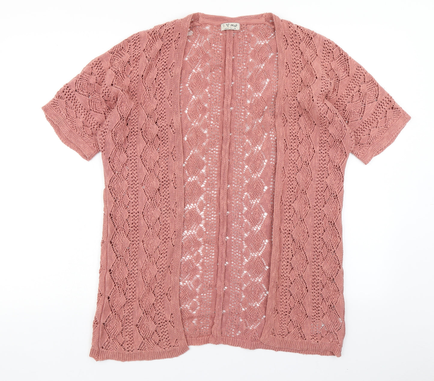 NEXT Girls Pink  Knit Cardigan Jumper Size 9-10 Years