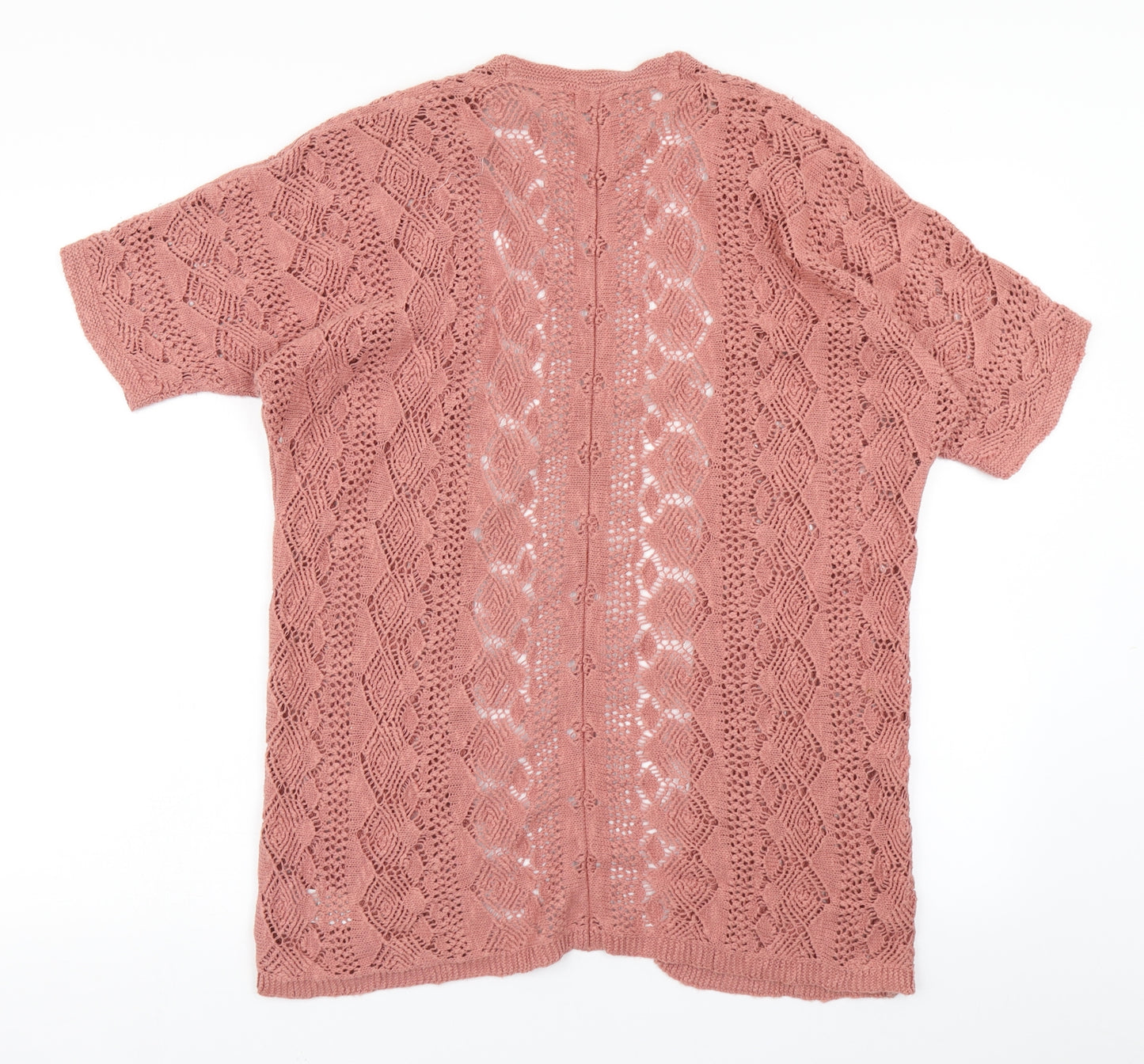 NEXT Girls Pink  Knit Cardigan Jumper Size 9-10 Years