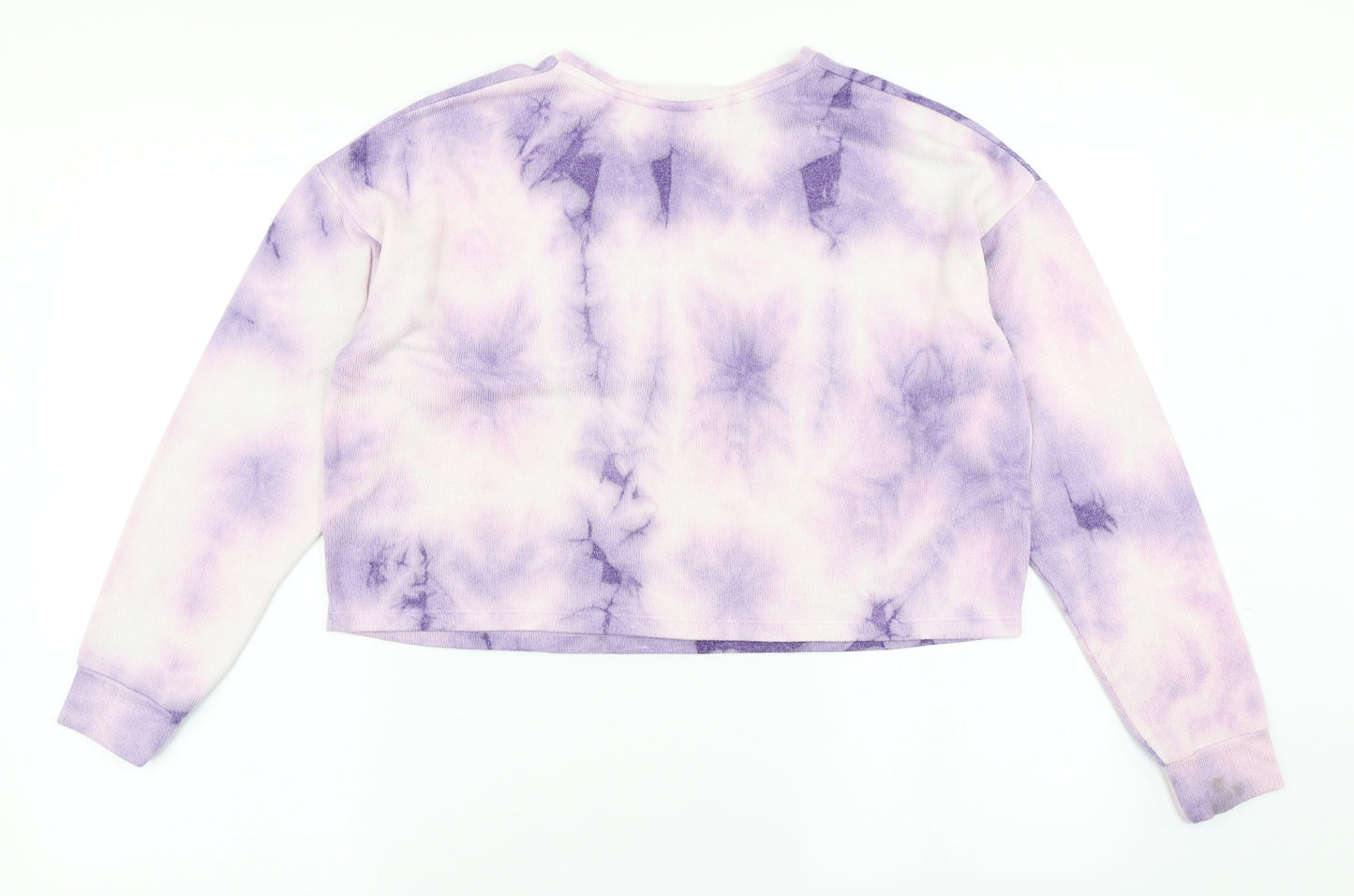 New Look Womens Purple   Pullover Sweatshirt Size S  - cropped