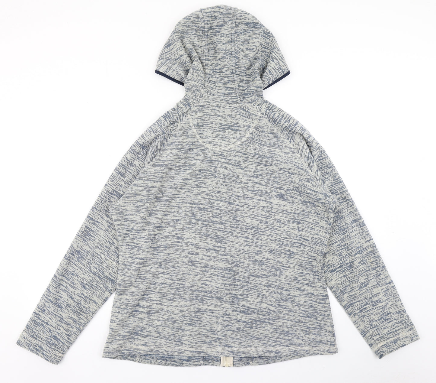 Weird Fish Womens Blue  Fleece Full Zip Hoodie Size 16