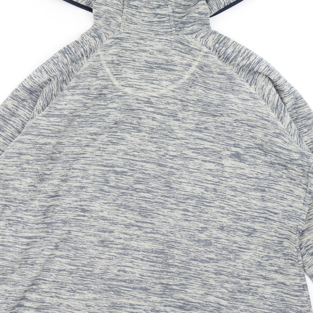 Weird Fish Womens Blue  Fleece Full Zip Hoodie Size 16