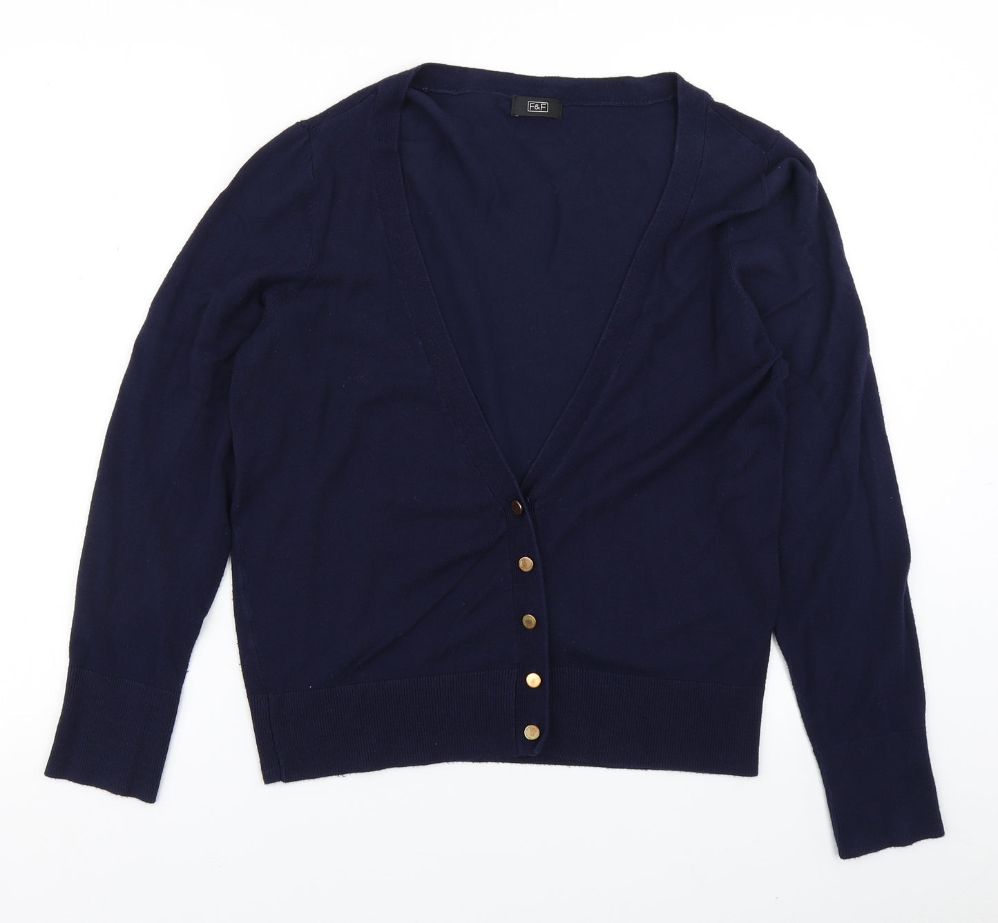 F&F Womens Blue  Knit Cardigan Jumper Size 18