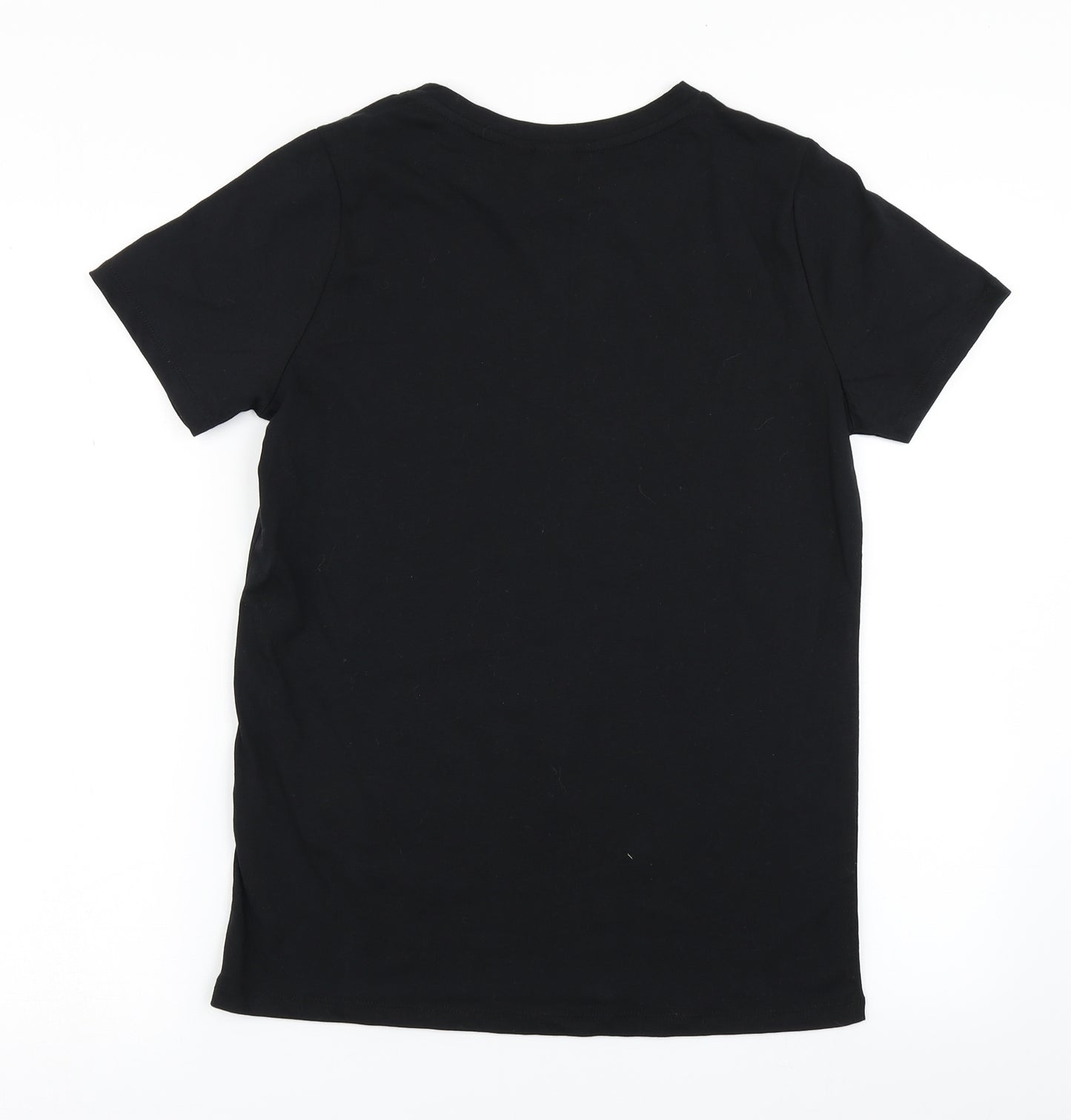 Primark Womens Black   Basic T-Shirt Size XS  - Disney Stitch