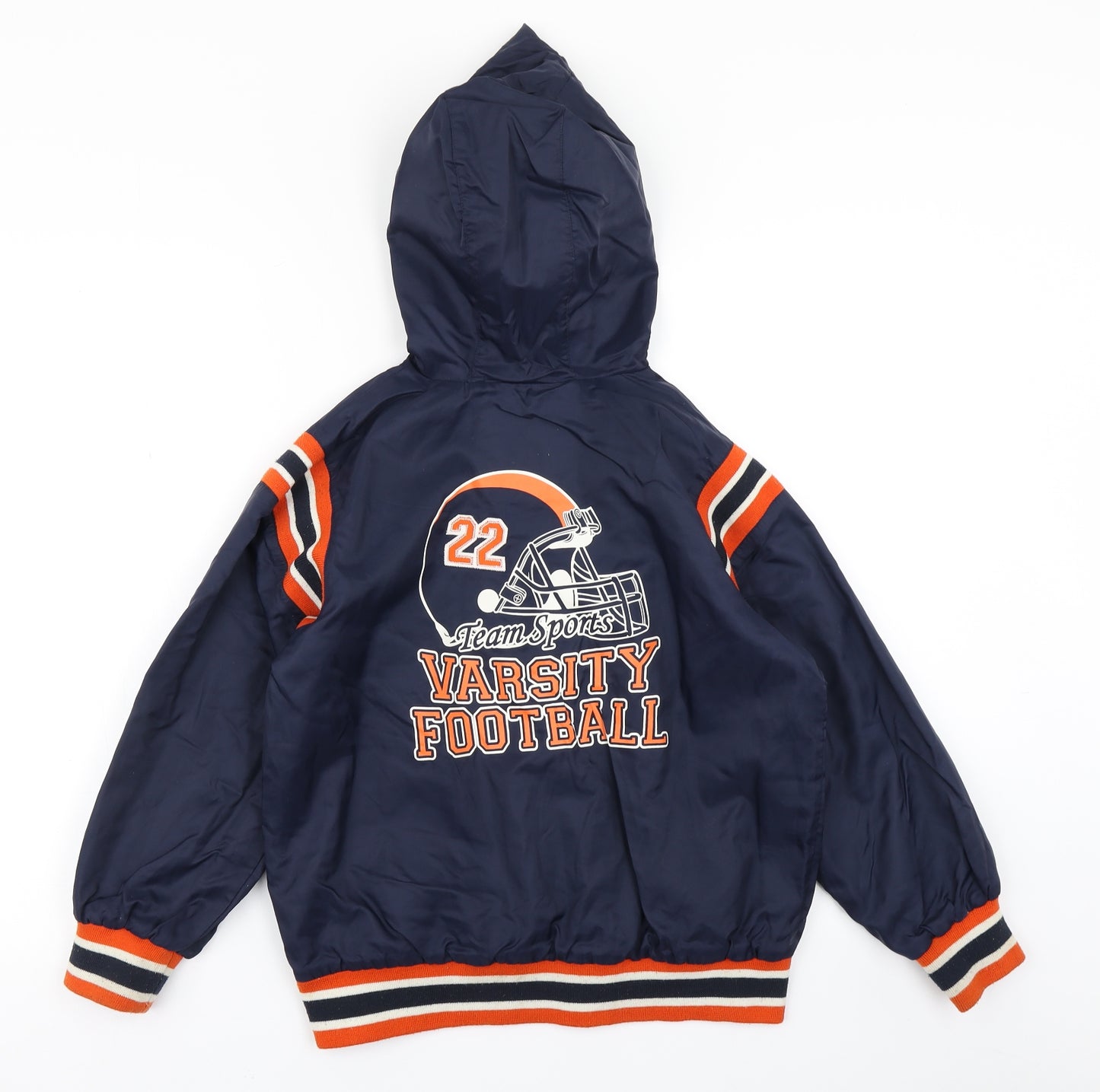 Athletics Dept Boys Blue   Jacket Poncho Size 7-8 Years