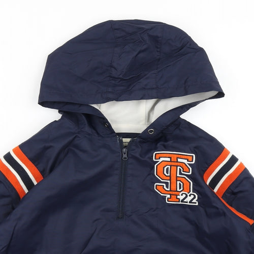 Athletics Dept Boys Blue   Jacket Poncho Size 7-8 Years