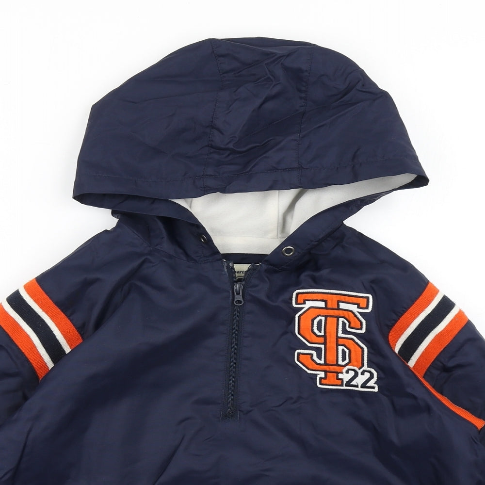 Athletics Dept Boys Blue   Jacket Poncho Size 7-8 Years