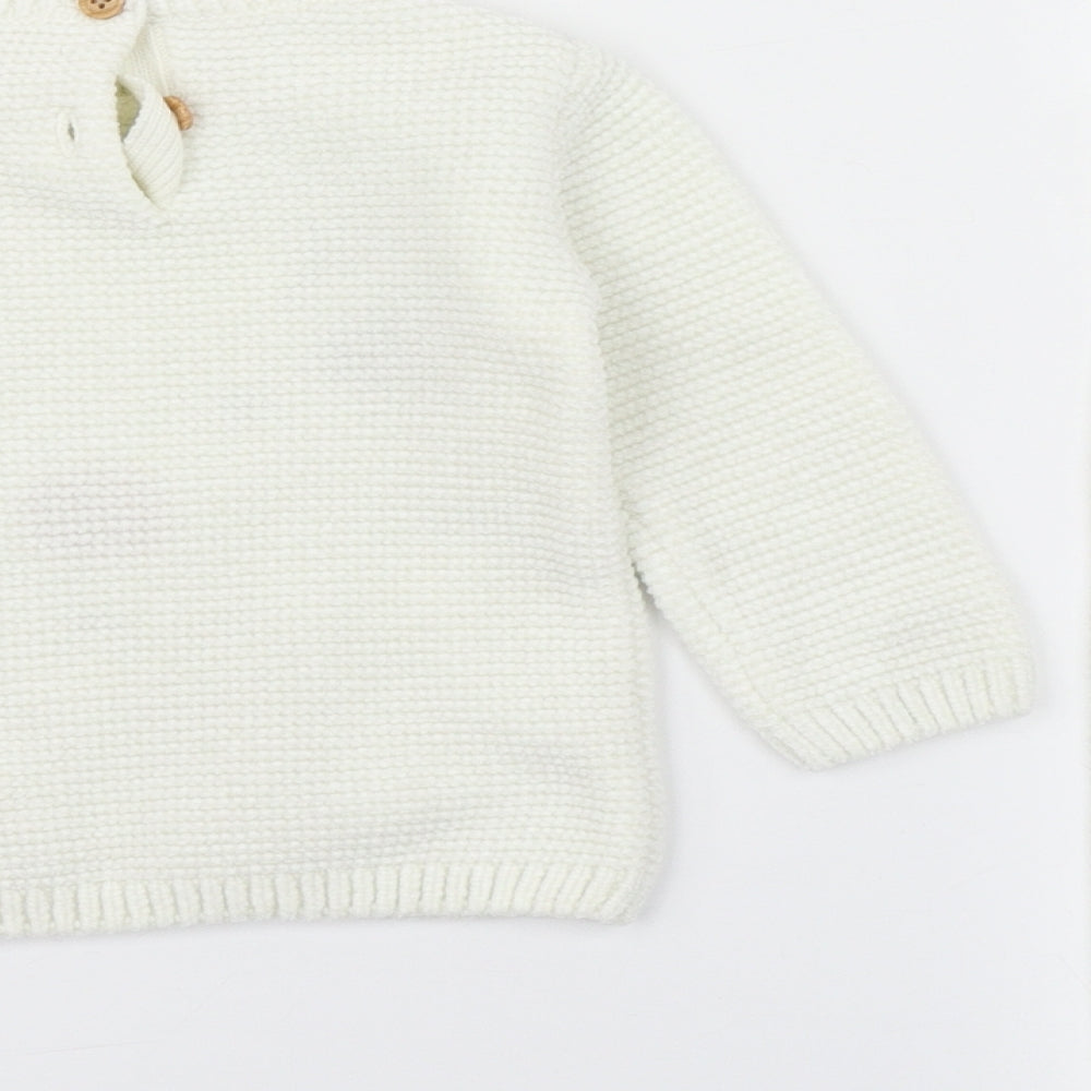 George Baby White   Trousers Set Outfit/Set Size 6-9 Months  - Christmas Jumper Set