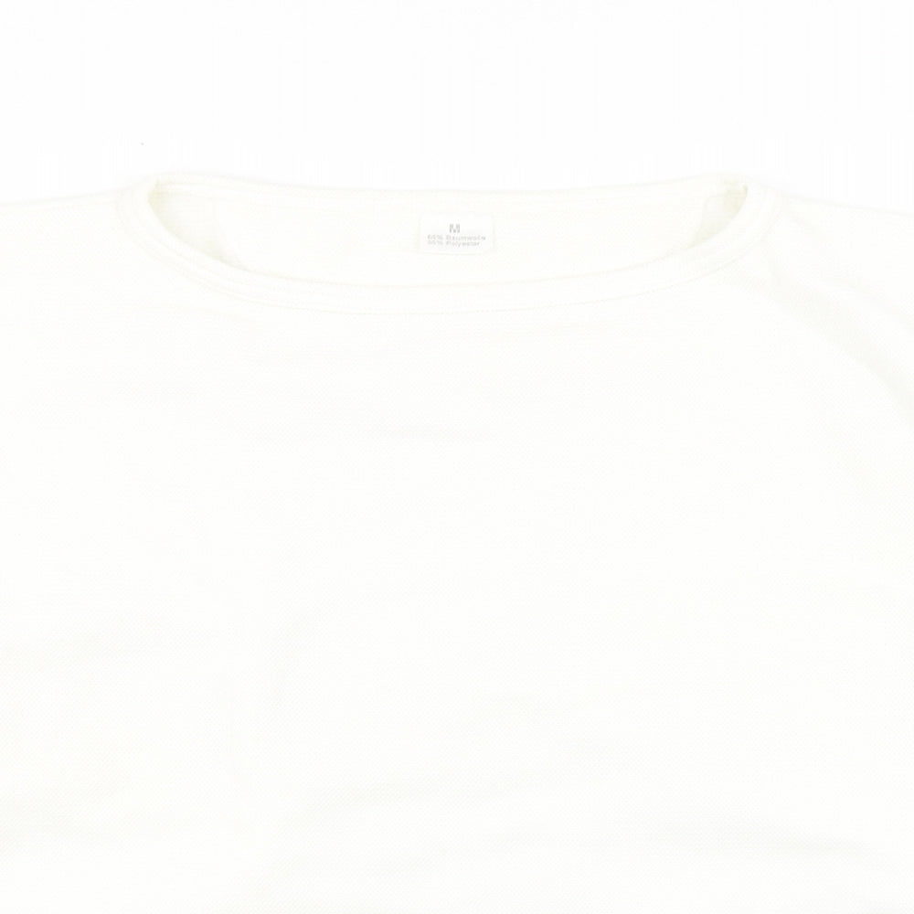 Jeronimo Mens White   Pullover Sweatshirt Size M