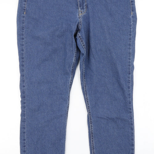 &Denim Womens Blue  Denim Straight Jeans Size 33 in L23 in