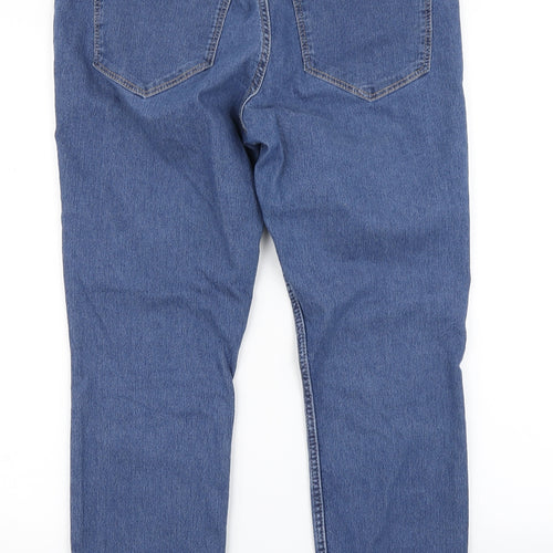 &Denim Womens Blue  Denim Straight Jeans Size 33 in L23 in