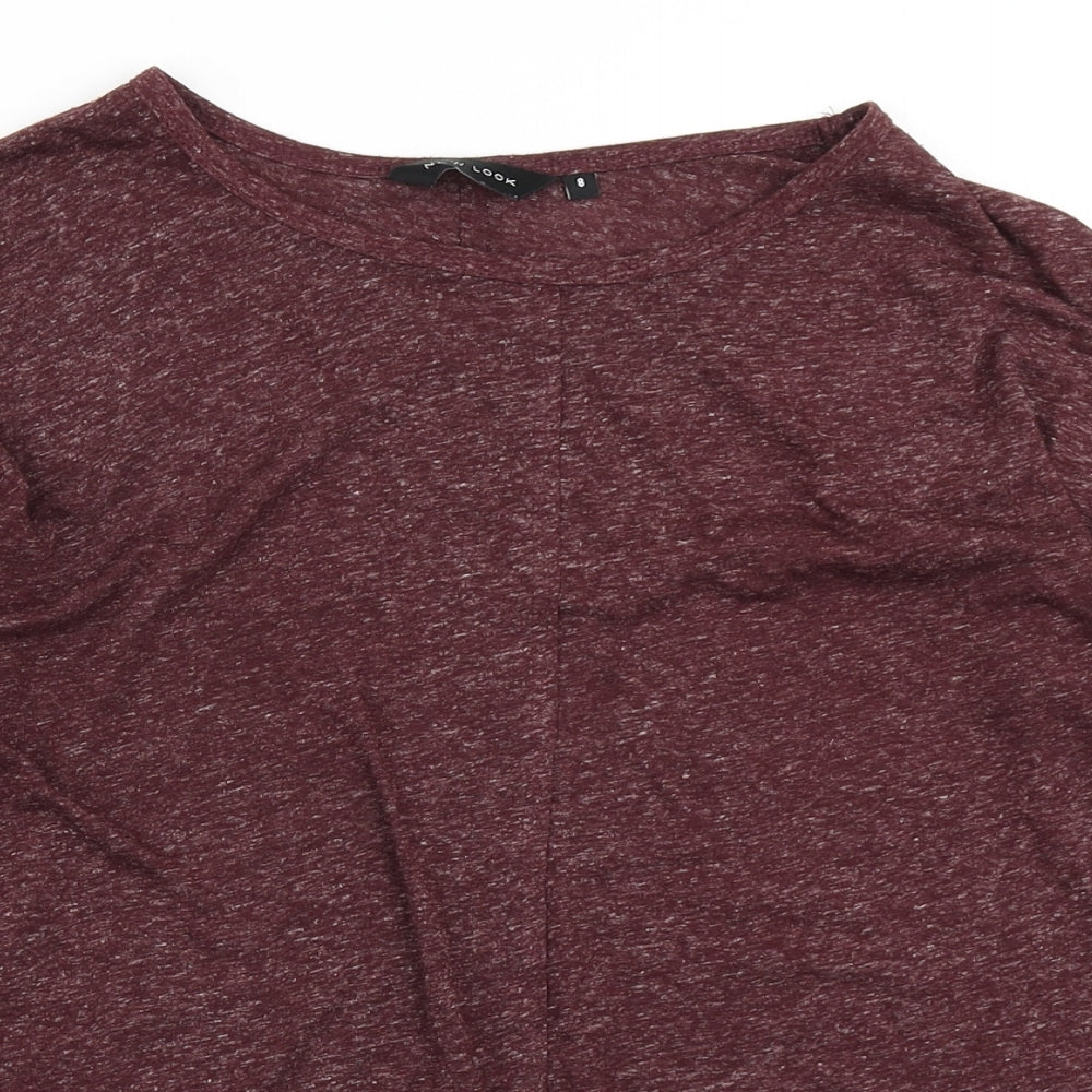New Look Womens Purple   Basic T-Shirt Size 8