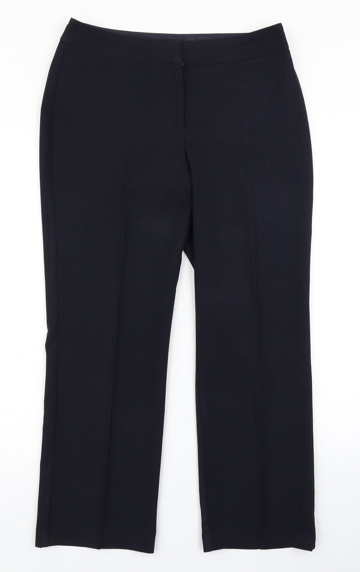 BHS Womens Blue Dress Pants Trousers Size 10 L22 in