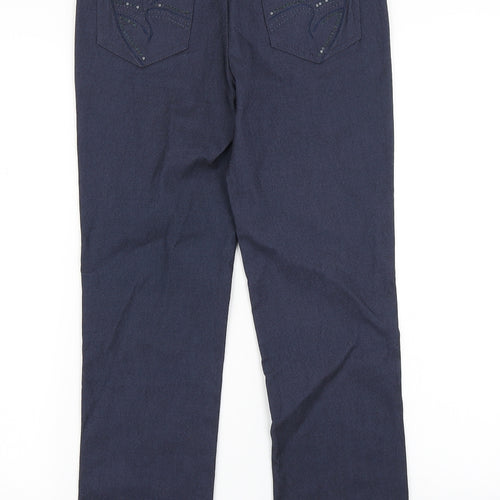 Claudia C Womens Blue  Denim Jegging Jeans Size 10 L26 in