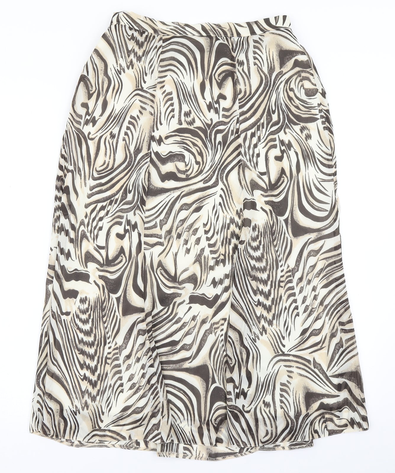 Berkertex Womens Brown Animal Print  Flare Skirt Size 10