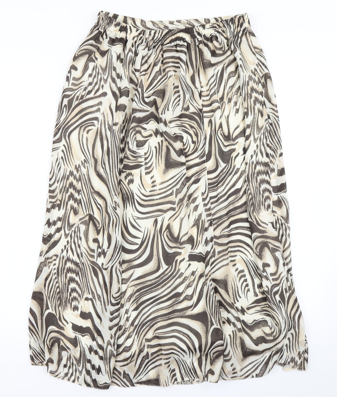 Berkertex Womens Brown Animal Print  Flare Skirt Size 10