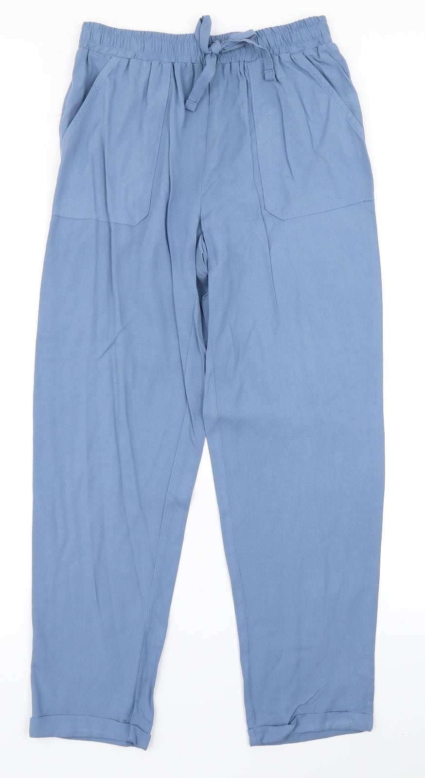 Primark Womens Blue   Chino Trousers Size 8 L26 in