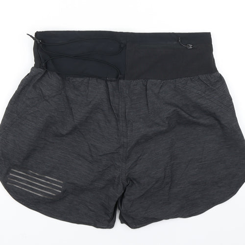 Salomon Womens Grey   Athletic Shorts Size S