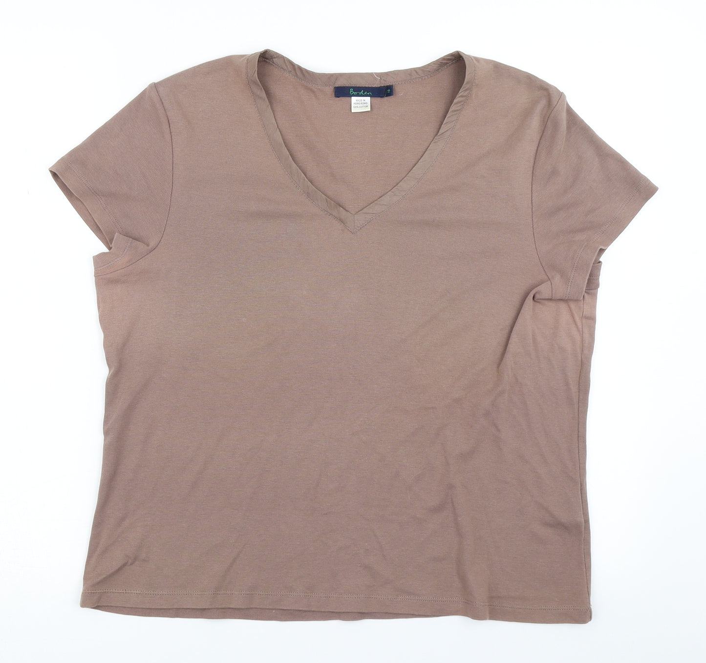 Boden Womens Brown   Basic T-Shirt Size 18