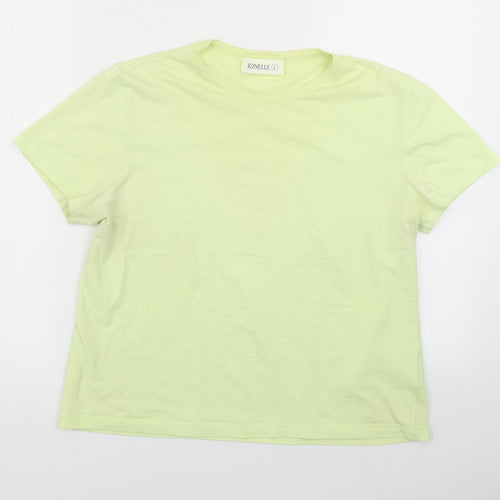 Jonelle Womens Green   Basic T-Shirt Size L