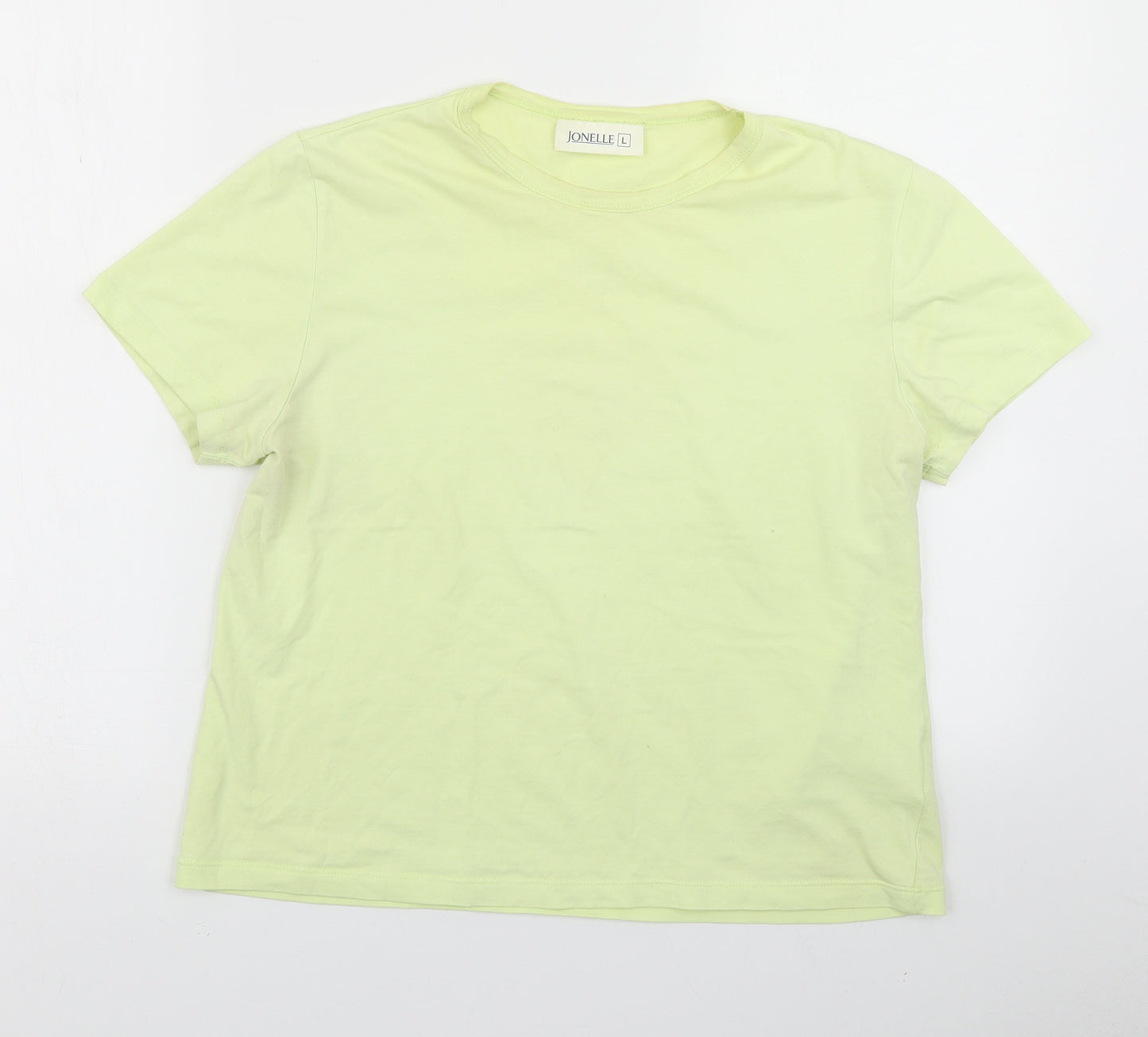 Jonelle Womens Green   Basic T-Shirt Size L