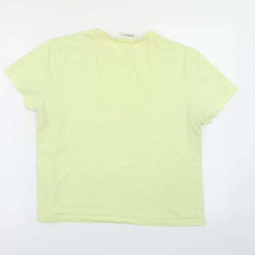 Jonelle Womens Green   Basic T-Shirt Size L