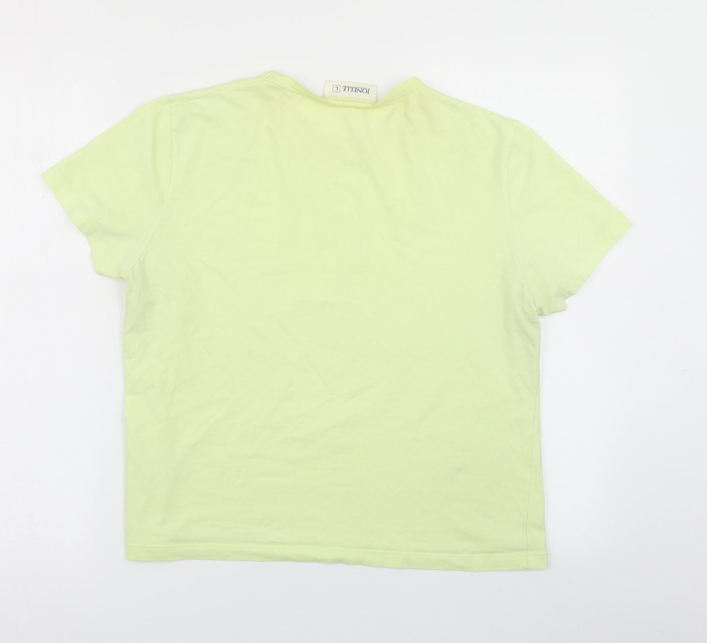 Jonelle Womens Green   Basic T-Shirt Size L