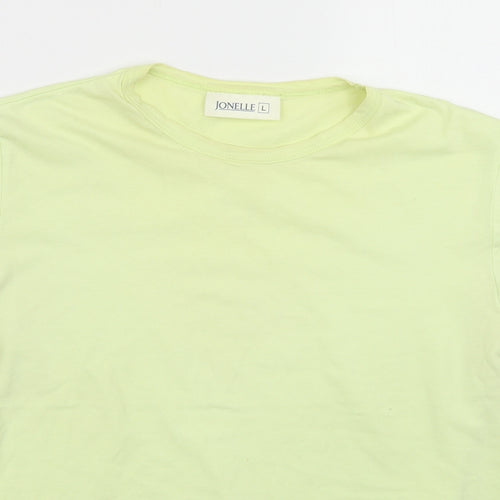 Jonelle Womens Green   Basic T-Shirt Size L