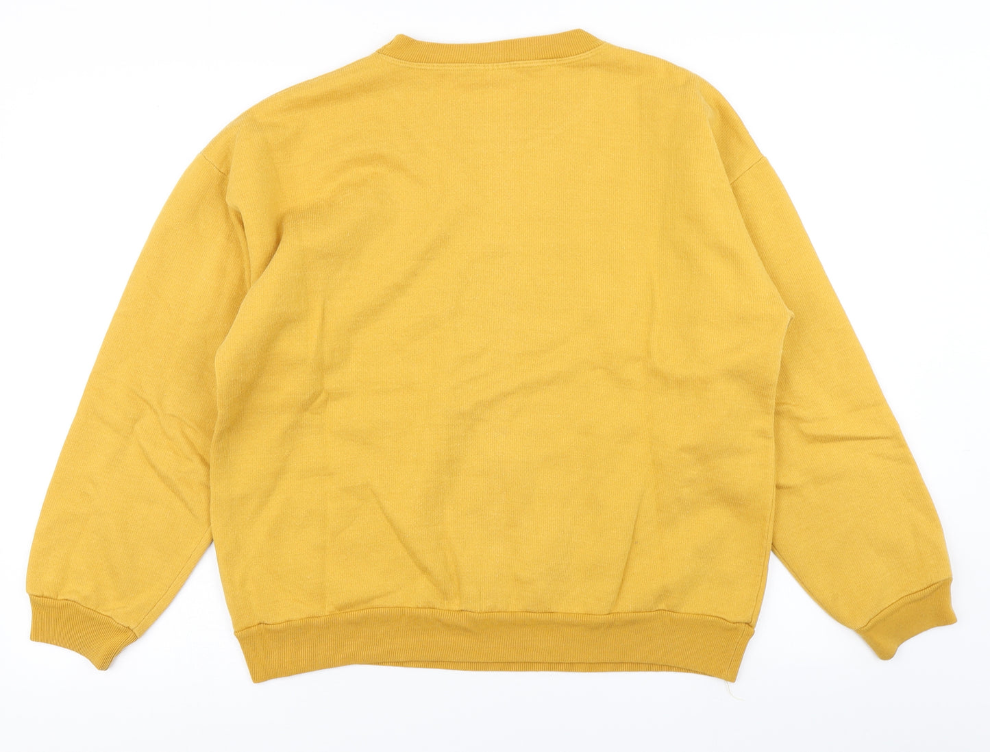 Mallorca Mens Yellow   Pullover Sweatshirt Size M