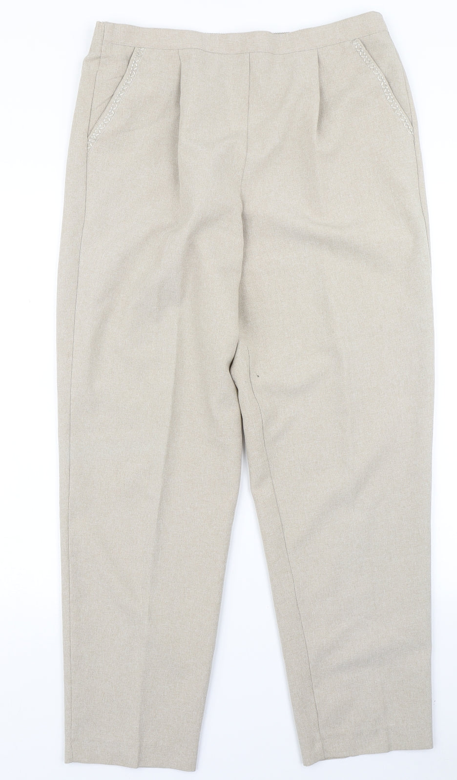 Charade Womens Brown   Dress Pants Trousers Size 16 L28 in