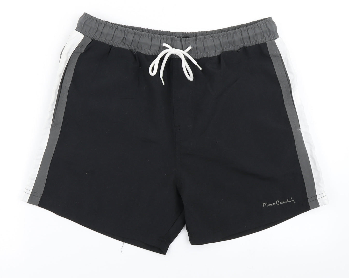 Pierre Cardin Mens Black Colourblock  Athletic Shorts Size S