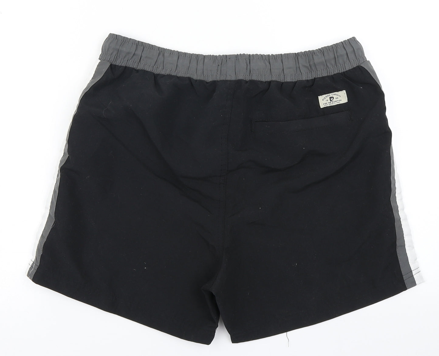 Pierre Cardin Mens Black Colourblock  Athletic Shorts Size S