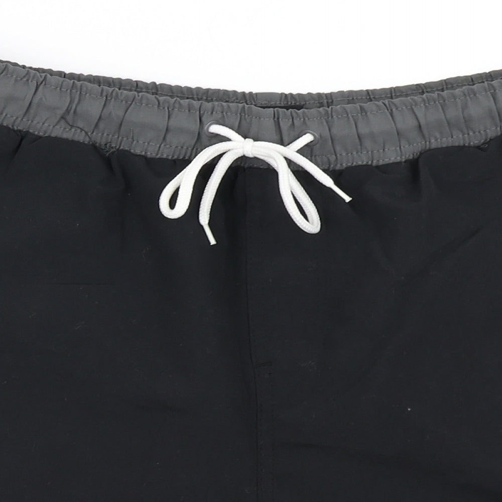 Pierre Cardin Mens Black Colourblock  Athletic Shorts Size S
