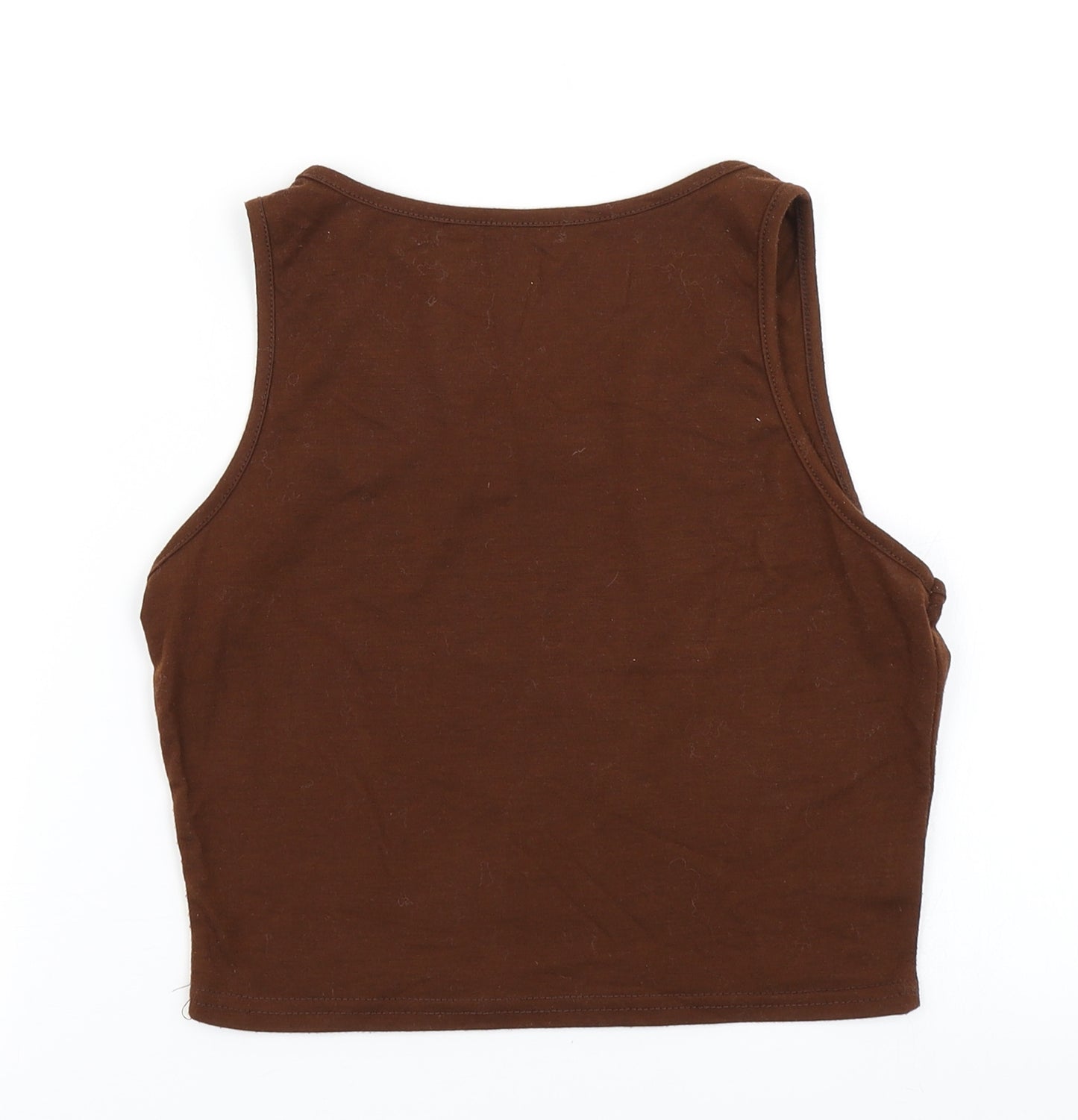 Preworn Womens Brown   Cropped Tank Size S  - Mushroom Toadstool